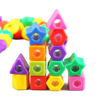 Kids' Beading and Lacing Toy Set for Fine Motor Skills and Concentration Training