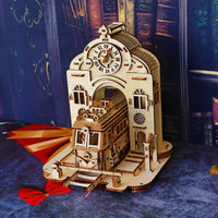 3D Wooden Train Station Model Puzzle Kit