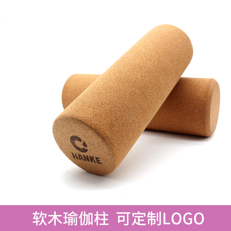 High-Density Cork Yoga Block for Stretching and Massage