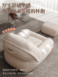 Single Lazy Sofa Chair for Bedroom Living Room, Recliner Lounger with Backrest