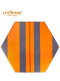 Self-Inflating Hexagonal Camping Mat, 5cm Thick, Moisture-Proof, Portable Sleeping Pad for Outdoor Activities