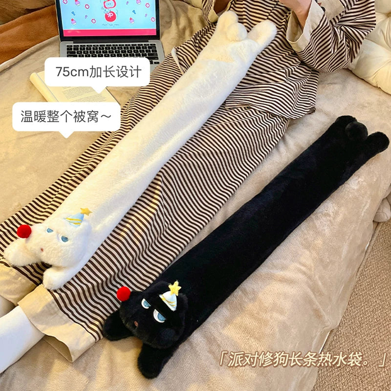 Long Hot Water Bottle for Bed Warming, Thickened Explosion-Proof Design, Foot Warmer