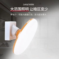 E27 Ceramic Slanted Wall Lamp Holder with Copper Ring