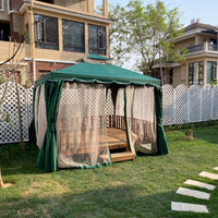 Outdoor Patio Gazebo Canopy Tent with UV Protection and Rain Cover