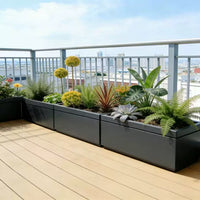 Outdoor Stainless Steel Planter Box Garden Patio Divider Raised Bed