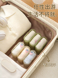 Multi-functional Underwear Storage Box with Lid, Sealed, Portable for Travel, Socks and Panties Organizer