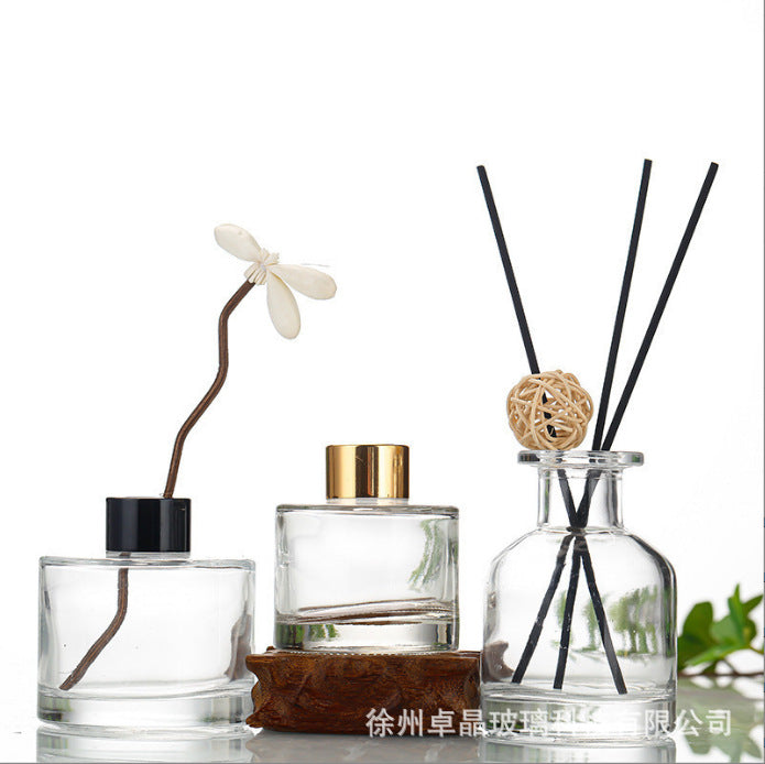 Clear Glass Reed Diffuser Bottle for Home Fragrance, 50-200ml