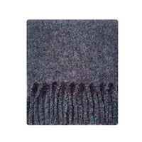 Wool Blend Colorful Flecked Scarf for Women, Thickened Korean Style Soft Solid Color Neck Warmer