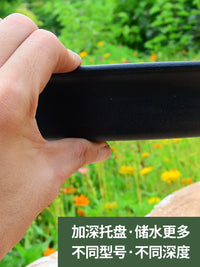 Thickened Plastic Plant Pot Saucer Round Drip Tray for Indoor Outdoor Plants