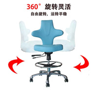 Adjustable Swivel Stool with Backrest for Medical, Dental, and Home Use
