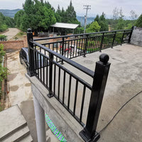 Zinc Steel Balcony Railing Outdoor Aluminum Alloy Fence for Rooftop Terrace Stair Handrail