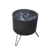 Portable Smokeless Charcoal Grill for Outdoor Camping and Home Use, Round Windproof BBQ Stove