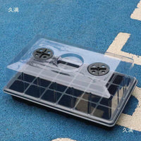 24-Cell Seedling Starter Trays with Dome Lid, Reusable Plant Germination Kit for Home Garden