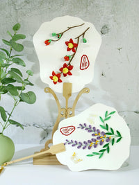 Quilling Art Chinese Style Round Fan DIY Material Kit for Students and Craft Activities
