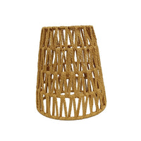 Handwoven Wabi-Sabi Rattan Lampshade for Restaurant Cafe Teahouse Decor