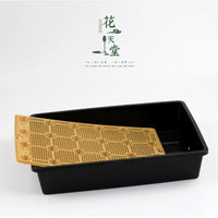 Succulent Plant Nursery Tray with Drainage Board and Square Pots for Seed Starting and Cultivation