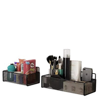 Wall-Mounted Storage Basket Shelf for Dormitory Bedsides, Punch-Free Organizer