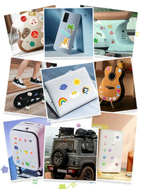 100 Pcs Maltese Dog Cartoon Stickers for Scrapbooking, Guitars, Helmets, Skateboards, Luggage, and Power Banks