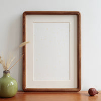 DIY Baby Handprint Footprint Photo Frame Kit with Solid Wood Frame and Xuan Paper