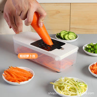7-in-1 Multifunctional Vegetable Slicer and Chopper with Dicer and Grater