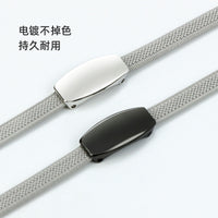 Elastic No-Tie Shoelaces with Metal Capsules for Kids and Adults