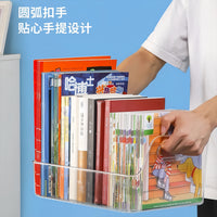 Clear Acrylic Book Storage Box for Desk Organization