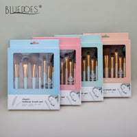 Makeup Brush Set with Soft Bristles and Storage Box - Powder & Eyeshadow Brushes