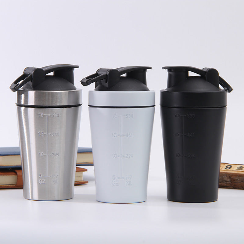 304 Stainless Steel Shaker Bottle, 22oz/650ml, for Gym, Sports, and Car Use
