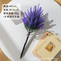 Artificial Lavender Outdoor Garden Lawn Decoration with Ground Stake