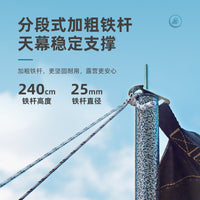 Outdoor Camping Hexagonal Oxford Cloth Sunshade Tarp for Picnic and Rain Protection