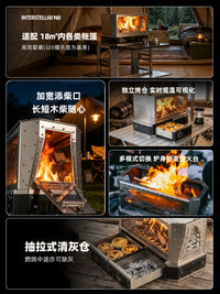 Shammock N8 Interstellar Portable Wood Burning Stove for Outdoor Camping and Patio Heating