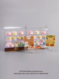 Miniature Dessert Shop Display Cabinet Dollhouse Play Food Toy