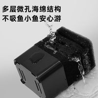 Aquarium Sponge Filter with Air Pump for Fish Tank Oxygenation and Filtration