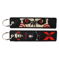 Cartoon Horror Halloween Lanyard Keychain for Students and Campus