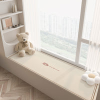 Cartoon Waterproof Faux Leather Bay Window Cushion, Stain-Resistant Tatami Mat, Easy-Clean All-Season Pad