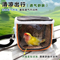 Parrot Transparent Bird Carrier Portable Bird Nest Waterproof Observable Bird Cage for Parakeets and Cockatiels