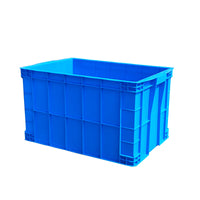 Industrial Storage Bin with Lid, Stackable Plastic Container for Parts, Tools, Logistics