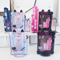 Cyberpunk Photo Frame Display Stand for Idol Star Photos and Small Cards