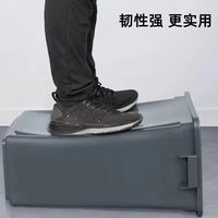 Household Kitchen Dual-Compartment Flip-Top Waste Bin for Dry/Wet Waste Separation