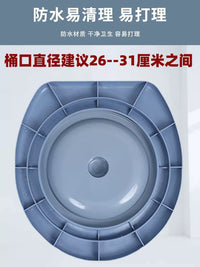 Universal Thickened Toilet Seat Cover for Adults, Simple Toilet Seat Ring for Elderly, Can Be Placed on a Bucket for Sitting