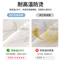 Furniture Protective Film for Tables and Countertops, Thickened Transparent Self-Adhesive