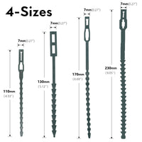 Reusable Plant Twist Ties for Garden Shrubs, Trees, Vines, and Tomato Stems - Climbing Support Clips