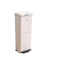 Household Kitchen Dual-Layer Waste Bin with Dry/Wet Separation and Smart Sensor