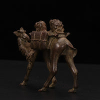 Vintage Brass Camel Figurine Paperweight, Retro Antique Style Desktop Ornament