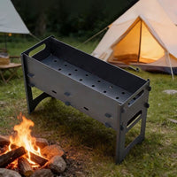 Portable Charcoal Grill with Ash Catcher, Detachable for Outdoor Camping & Picnics