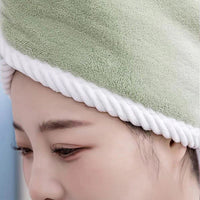 Dual-Sided Thickened Coral Fleece Hair Drying Towel Cap for Adults, Super Absorbent and Quick Dry