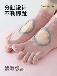 Women's Toeless Non-Slip Yoga Pilates Socks for Summer Fitness