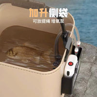 Portable Folding Fishing Bucket Live Fish Tank Outdoor Water Pail for Lure Fishing