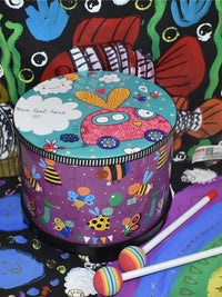 Kids' Percussion Drum Toy for Toddlers and Infants, Hand Drum with Sticks