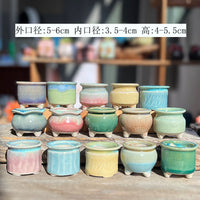 Mini Ceramic Succulent Planter Pot with Glazed Finish